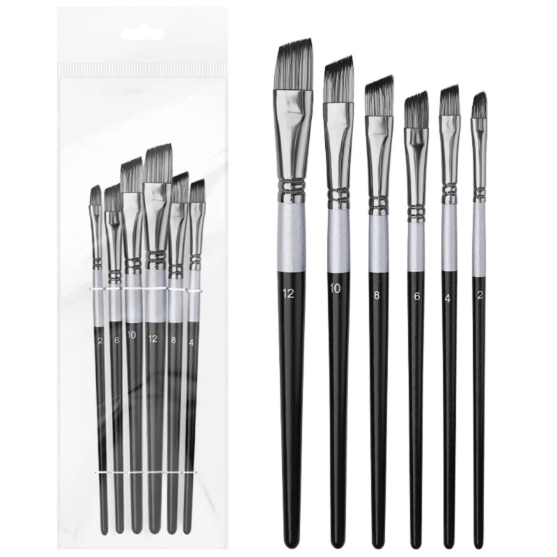 6 шт. профессиональные кисти для художника рисования начинающих художественный