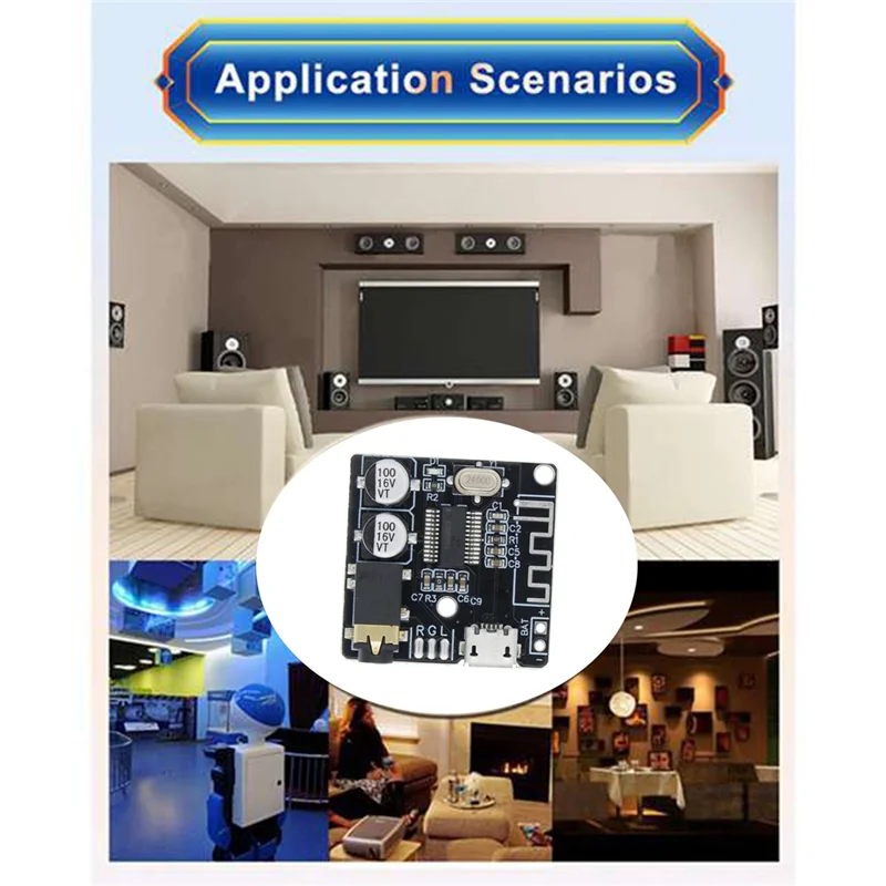 Аудиоприемник BT5.0 + комплект аудиокабелей один-два MP3 Bluetooth-декодер без потерь