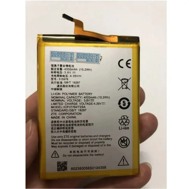 E169- 515978 аккумулятор 4000 мАч для ZTE Blade X3 Q519T D2 A452 Аккумуляторы мобильных
