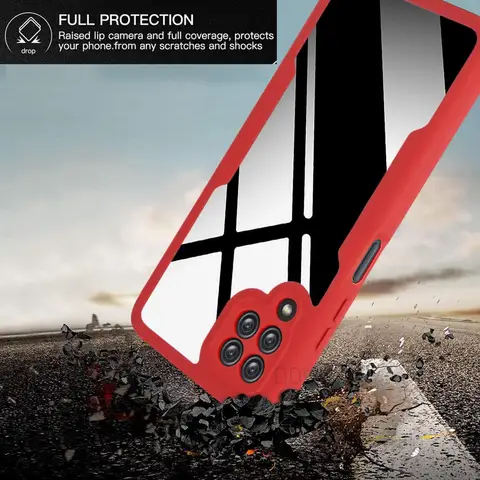 360-градусный чехол для Samsung Galaxy A12 M22 M32 M12 A22S 5G, встроенная защитная пленка для экрана, противоударная SM-A127F M325F M225F A226B