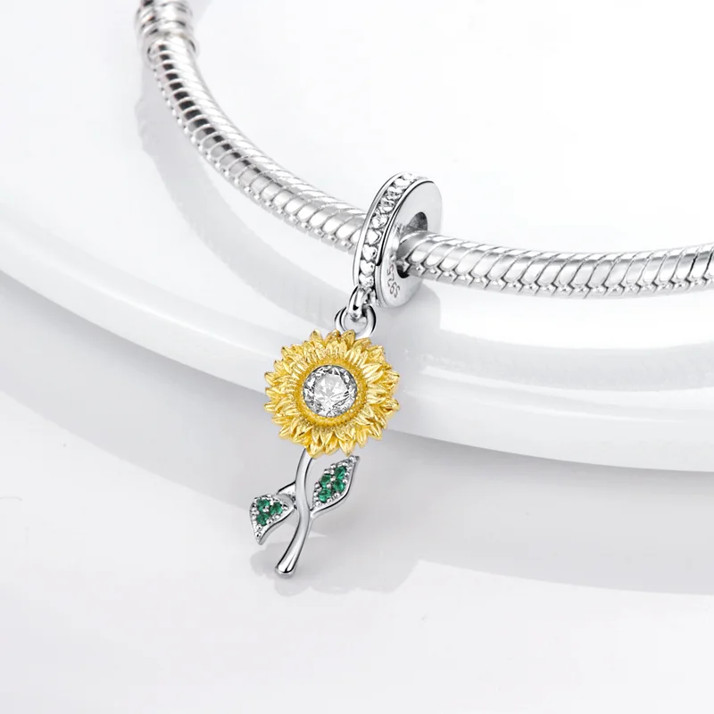 (MV) Fit 3MM 925 Original Bracelet 925 Sterling Silver Flower Bird Series Charms Bead For Women Fashion DIY Jewelry Gifts Making