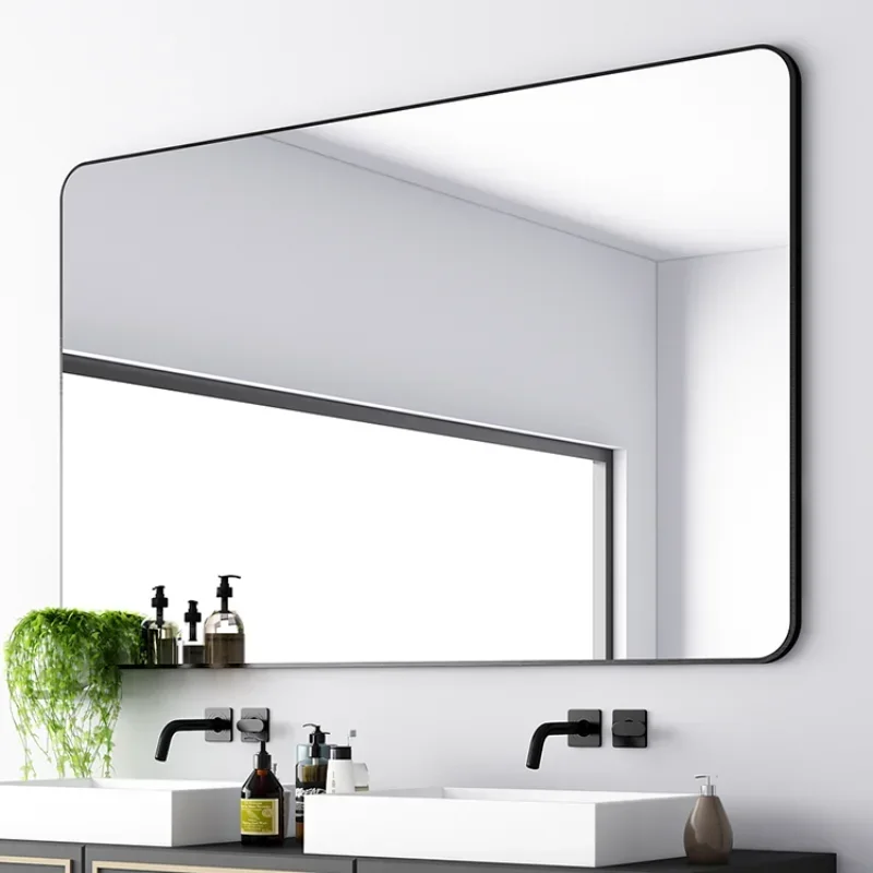 Зеркало в скандинавском стиле для душа с зеркальным покрытием и противотуманным