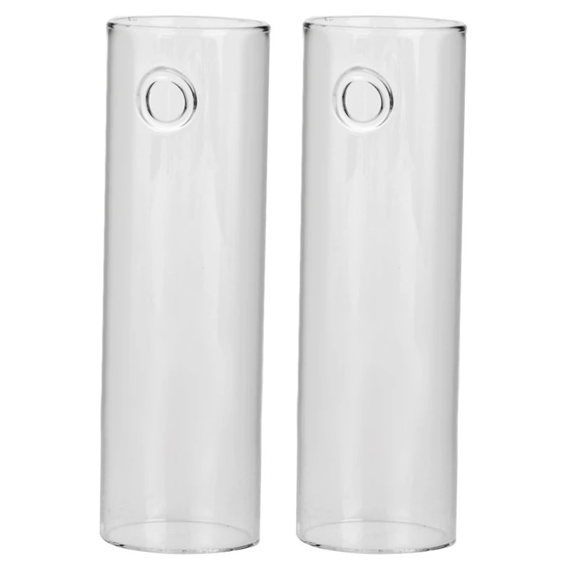

2X Cylinder Glass Wall Hanging Vase Bottle For Plant Flower Decorations