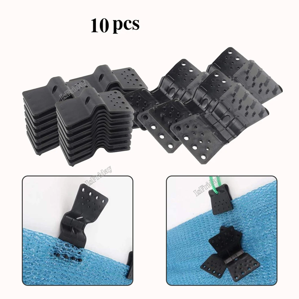 

10 шт. солнцезащитные сетчатые зажимы типа бабочка зажим для пленки для теплицы инструменты для сада сельского хозяйства защита от града фотолюверсы мгновенной прокладки