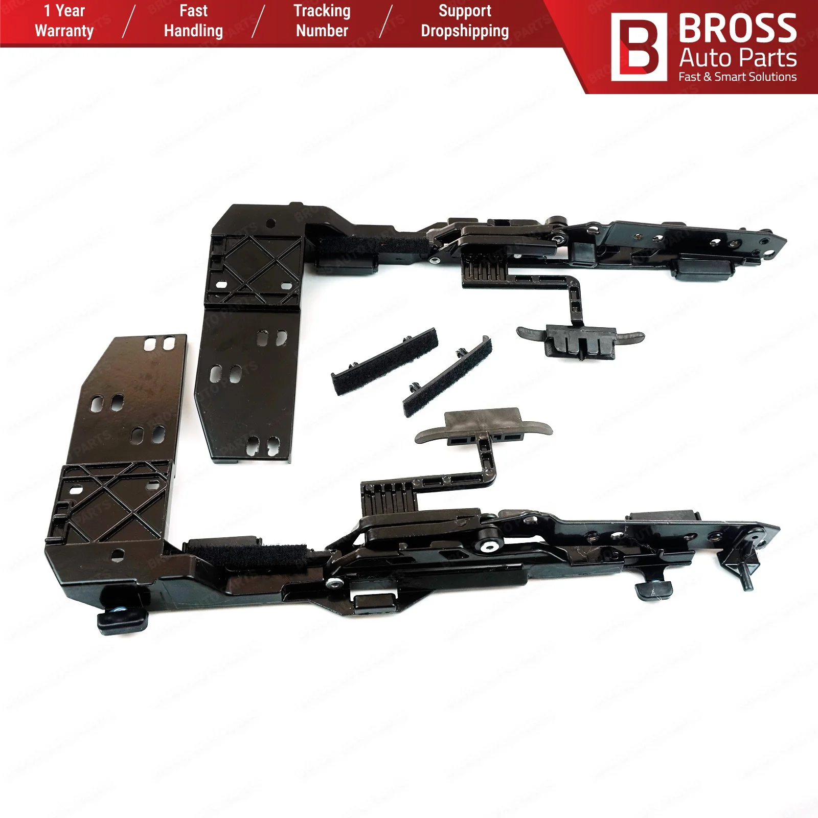 Автозапчасти Bross, BSR23-1 держатель люка, подъемный угловой кронштейн люка, Ремонтный комплект A1247820512 для Mercedes W124 S124 190 W201 - изображение