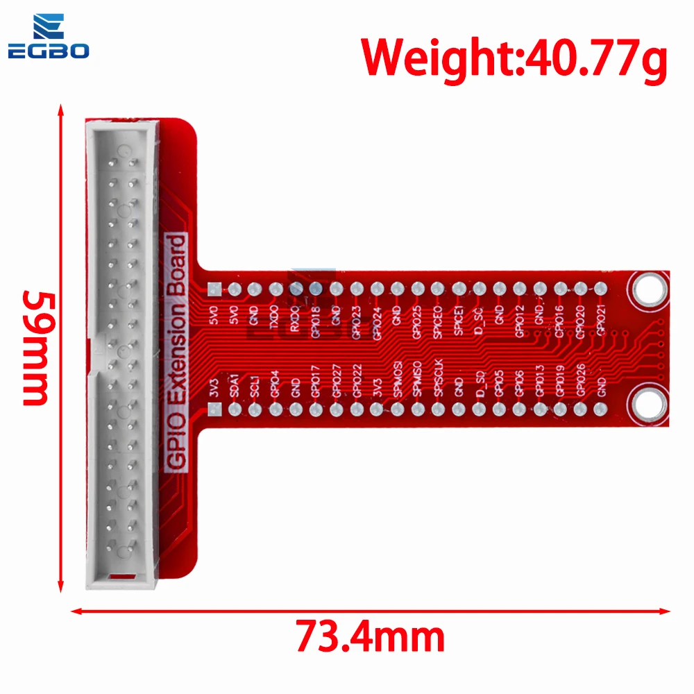 Адаптер платы расширения EGBO T типа GPIO с 20 см FC40pin плоский ленточный кабель для