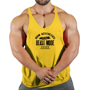 Gym Vest Fitness Shirt Muscular Man Singlet Men Vests Stringer Sleeveless Sweatshirt Men's Singlets Top for Fitness Clothing 5