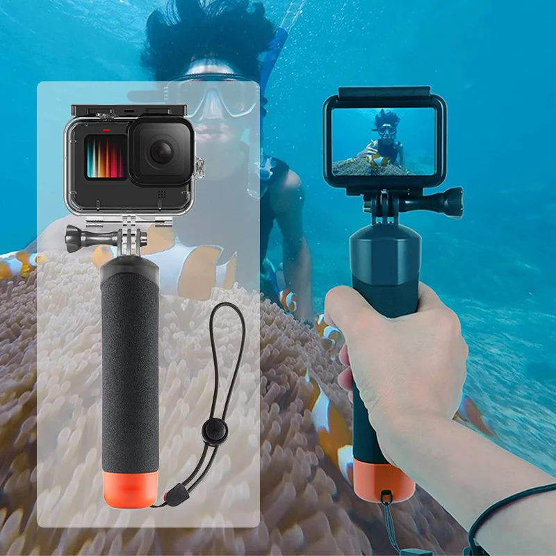 Underwater Floating Handle Grip For GoPro Hero 11 10 9 YI 4K Insta360 DJI Camera Accessories Selfie Stick Monopod Buoyancy Rod