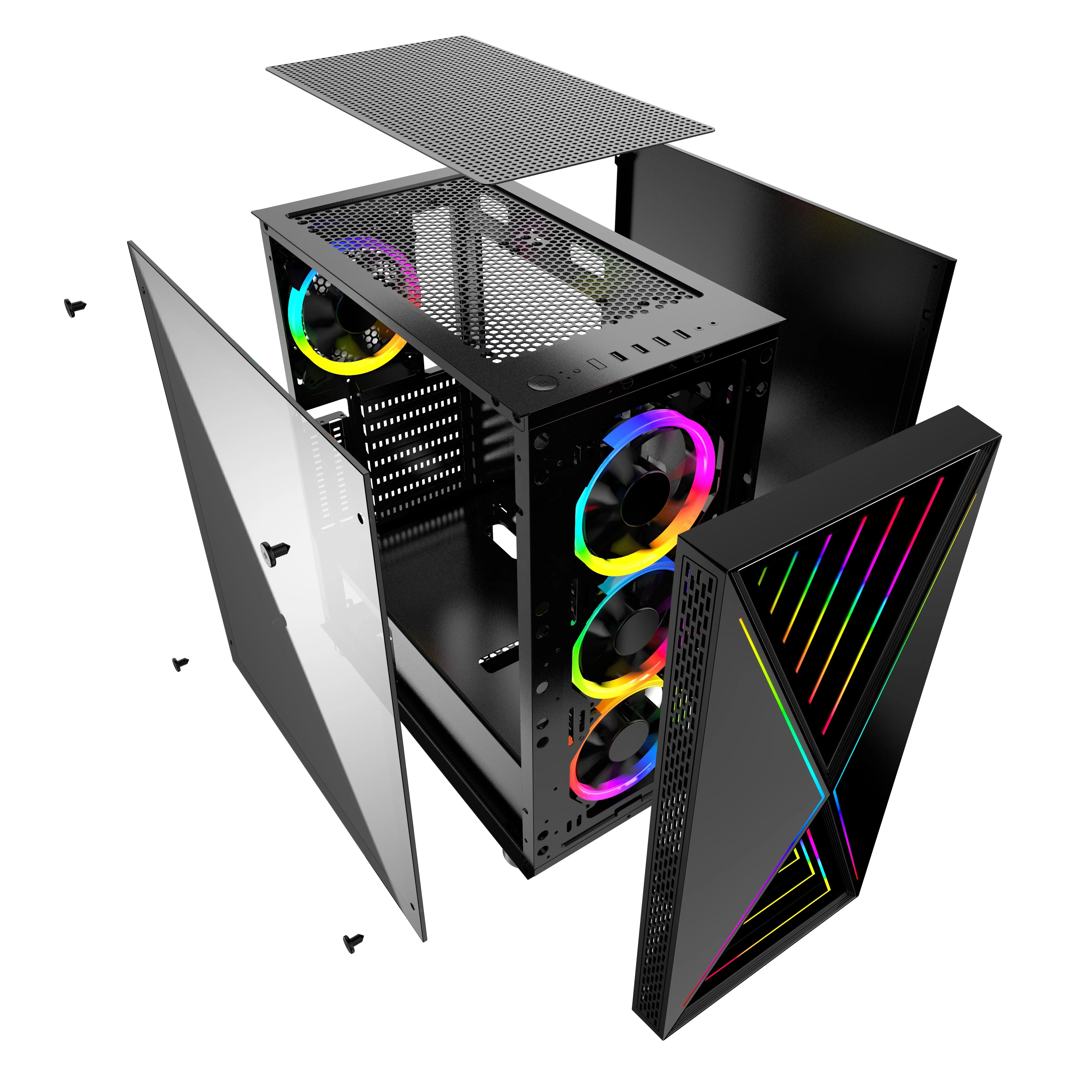 Новейший высококачественный ремешок для игрового компьютера ATX Mid-tower
