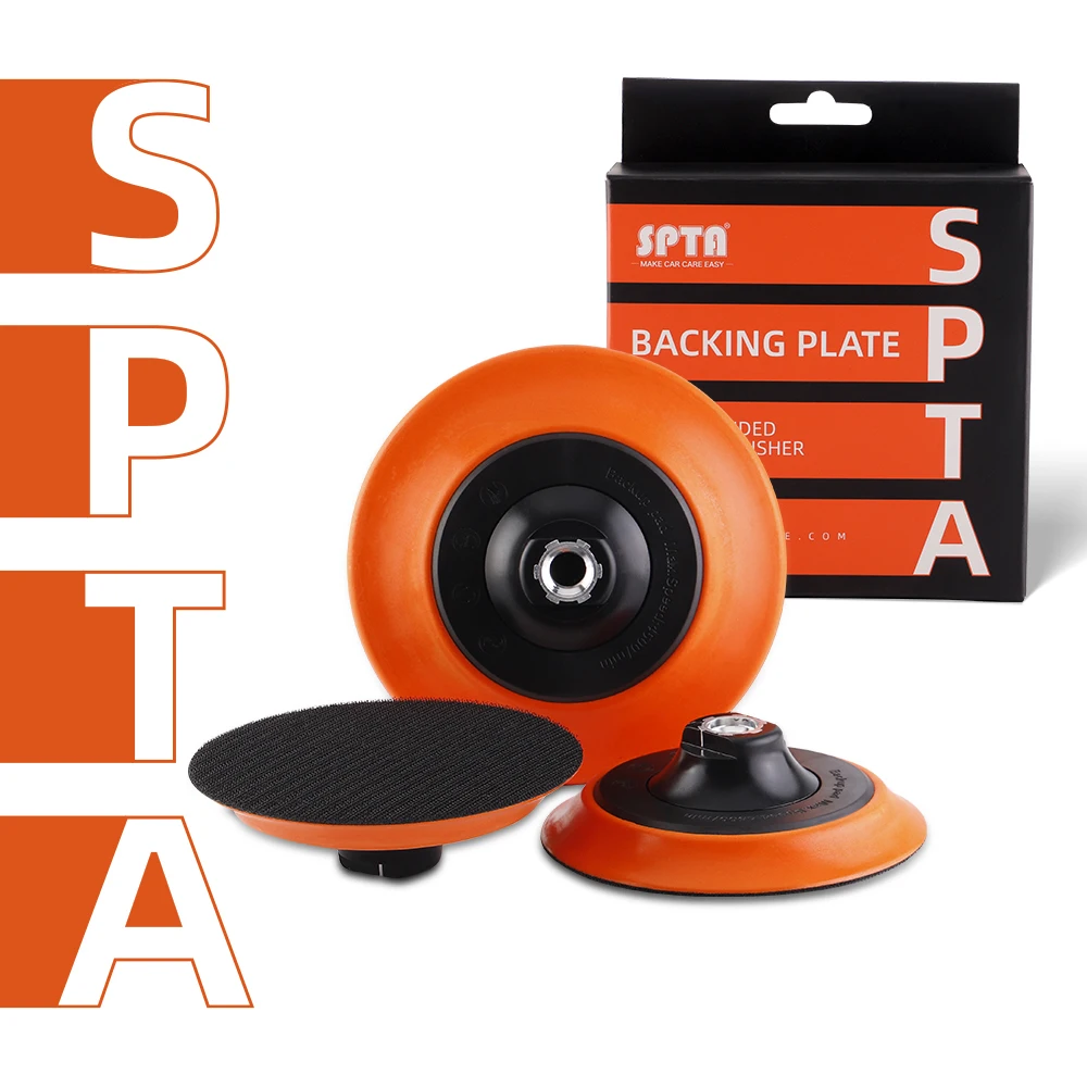 

SPTA 2Pcs-15Pcs SPTA M14 5"/6" Backing Plate Backer Hook&Loop Sanding Pad Backer Plate For Dual Action Car Polishing Buffing Pad