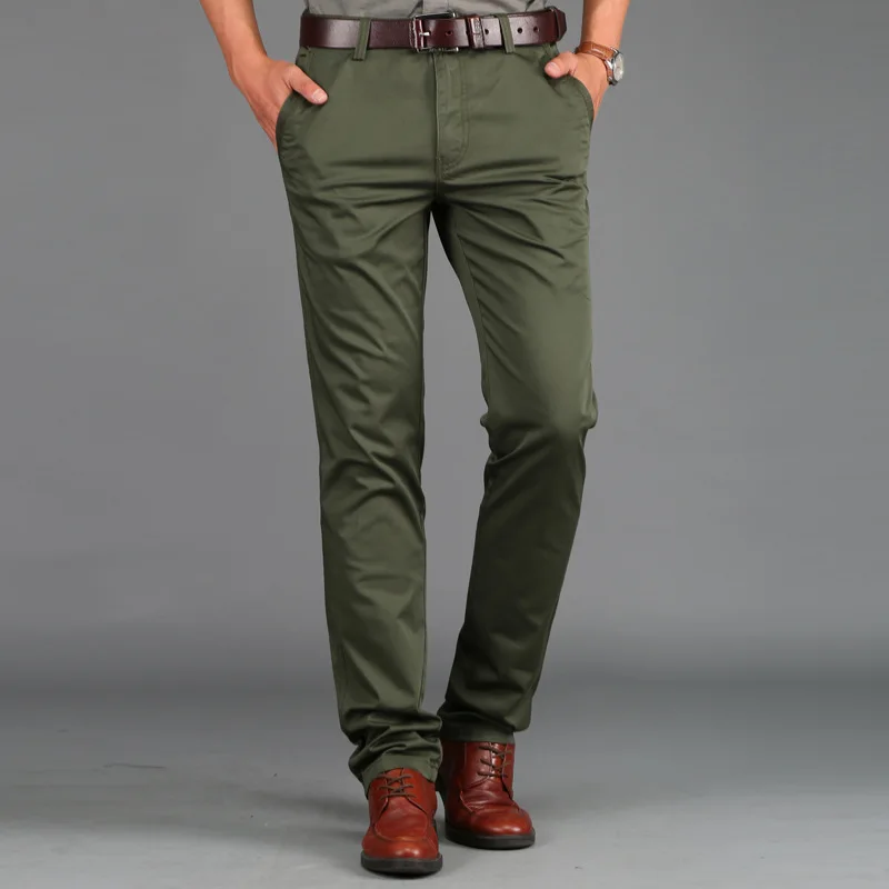 

Брюки мужские однотонные прямые, модные простые базовые штаны для подростков, приталенные деловые Повседневные Удобные, большие размеры, весна-лето 5886