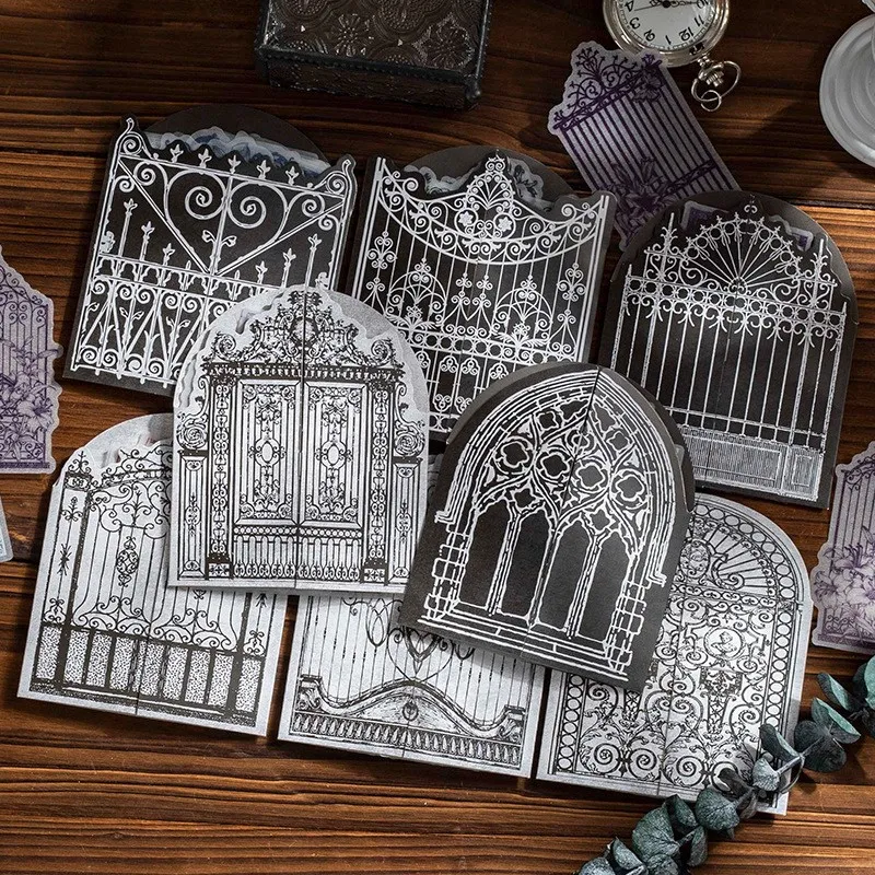 

20 pcs Gothic style Window Frame Stickers Decorative Stickers for Scrapbooking Supplies Planners Diary DIY Crafts Embellishment