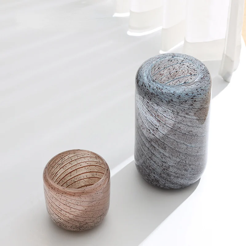 

Домашняя цветная прямая трубка Terrazzo стандартная ваза для образцов комнаты цветочное мягкое украшение