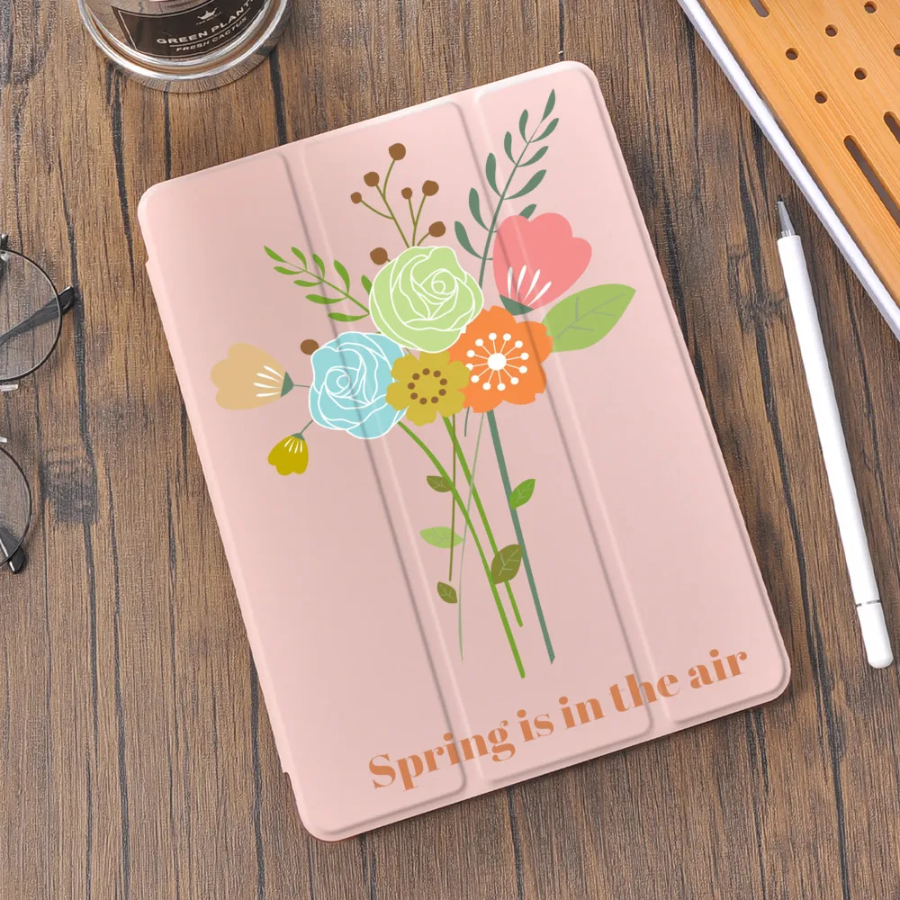 

Plants Art Flowers for Air 4 ipad 8th Generation Case Cute 9.7 Pro 2019 7th 6th Pro 11 2020 Mini 2 3 4 5 Cover Silicone Air 1 3