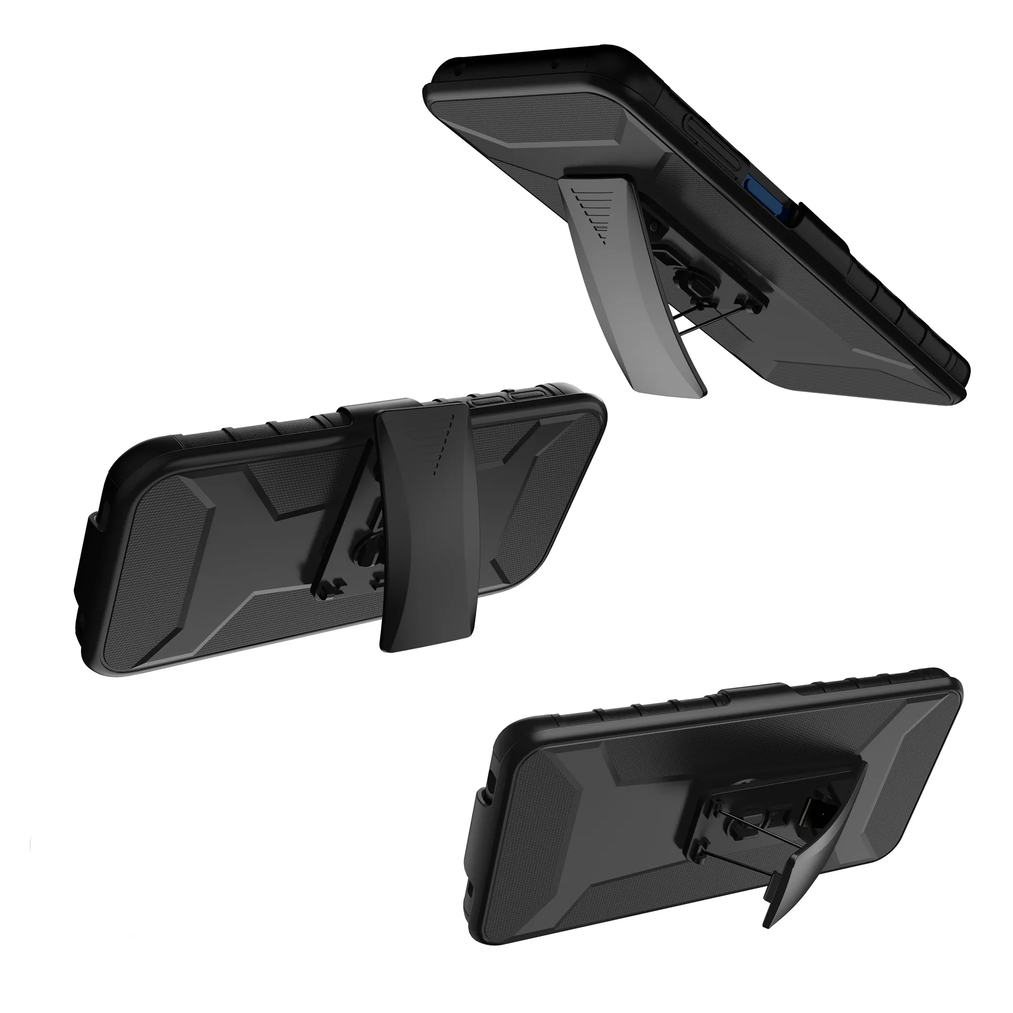 Phone Cases for Xiaomi Redmi Note 11 10 Pro 9T 10X 4G 9A 9C 9S 8 Mi Note 10 CC9Pro Armor Shockproof Case with Belt Clip Stand