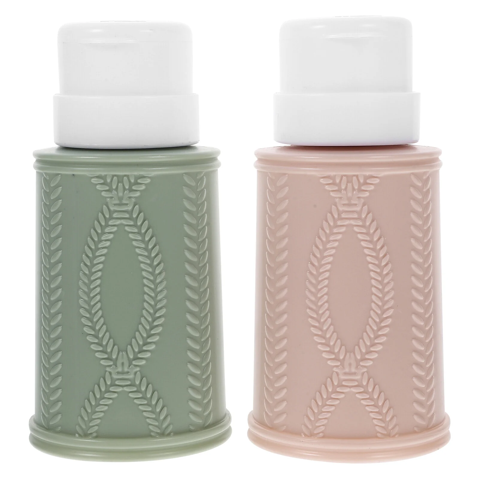 

Empty Pump Refillable Bottles Cleaning Solution Travel Push Containers Dispenser