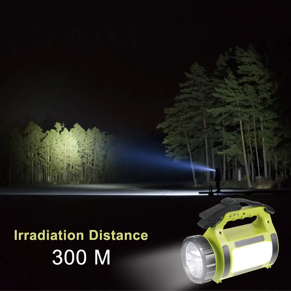 

Handheld Spotlight Camping Light Tent Lamp Double Sides Outdoor Accessories Multifunctional High Brightness Eyes Protection