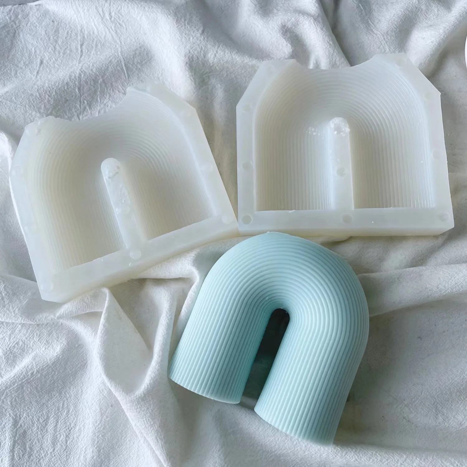 

U-shaped Rainbow Bridge Silicone Candle Mold Arch Mousse Cake Food Grade Silicone Baking DIY Handmade
