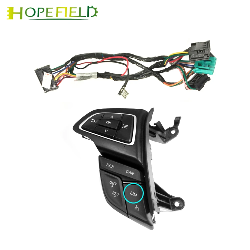 

Автомобильный переключатель круиз-контроля на руль, автоматическая кнопка ограничения скорости, аксессуары для устройства громкости звука для Ford Ecosport Plus 2018