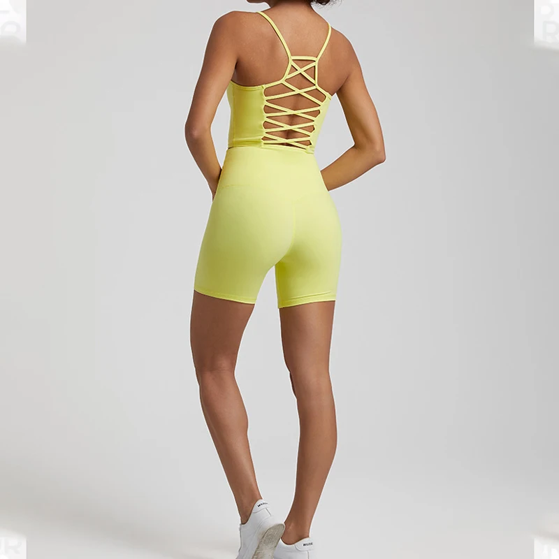 

Одежда для фитнеса Wyplosz, женский спортивный костюм, комплект спортивной одежды для тренажерного зала, комплект для йоги, комбинезоны, бюстгальтер, шорты, леггинсы в рубчик на бретелях