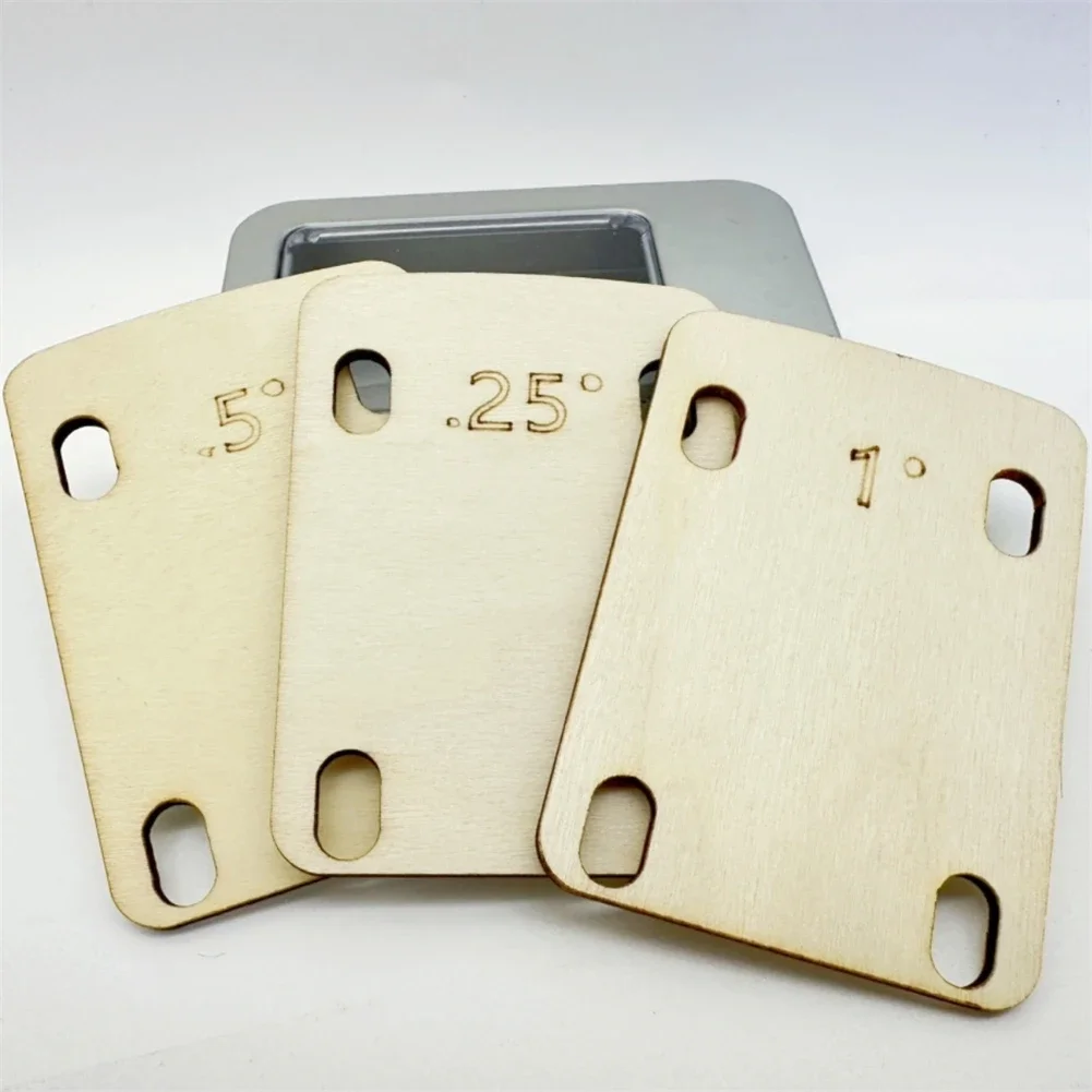 Для гитары Деревянный из клена Neck Shims Guitar Versatile 2-3/16 дюйма X 3 регулировка угла для