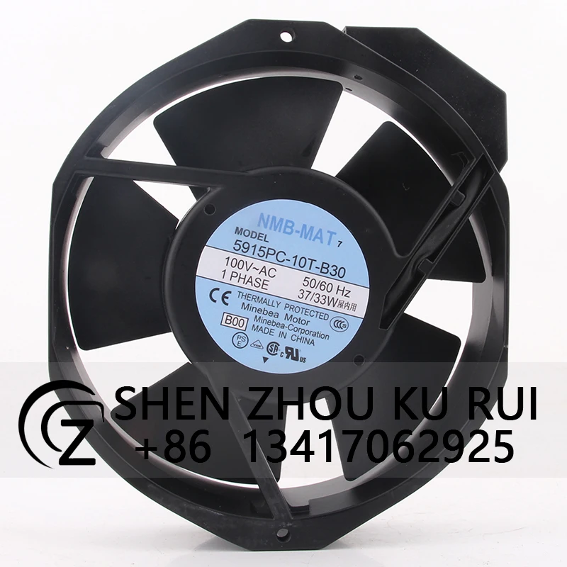 5915 шт., подшипник 10T-B30 для NMB AC100V 37/33 Вт 17238x38 мм, цельнометаллический, устойчивый к высоким температурам охлаждающий вентилятор