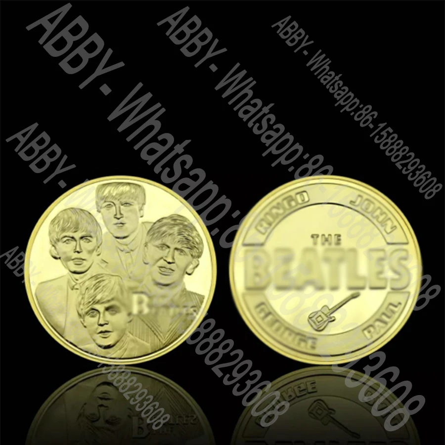 

England famous band souvenir gold plated coin Rock conner singer commemorative metal coin UK celebrity medal badge