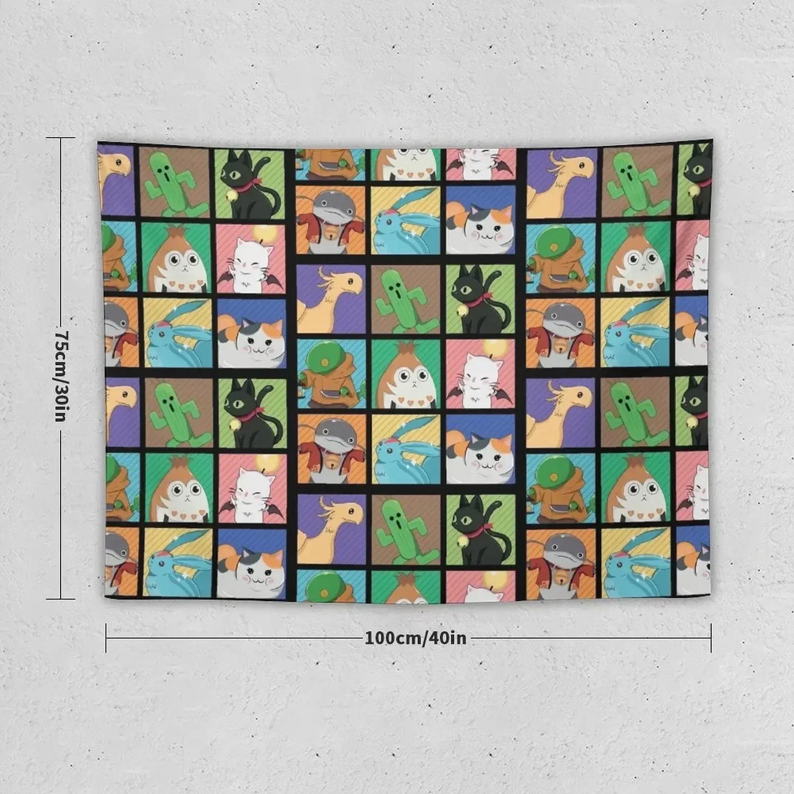 FFXIV POP ART гобелен Эстетическое украшение комнаты Декоративные настенные фрески