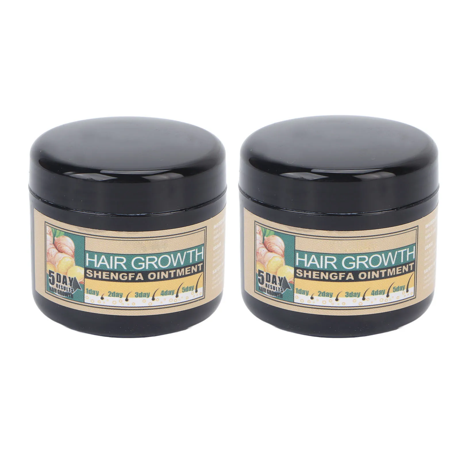 

2pcs 1.1oz Hair Growth Cream Hair Loss Treatment Scalp Massage Nourishing Ginger Hair Regrowth Cream