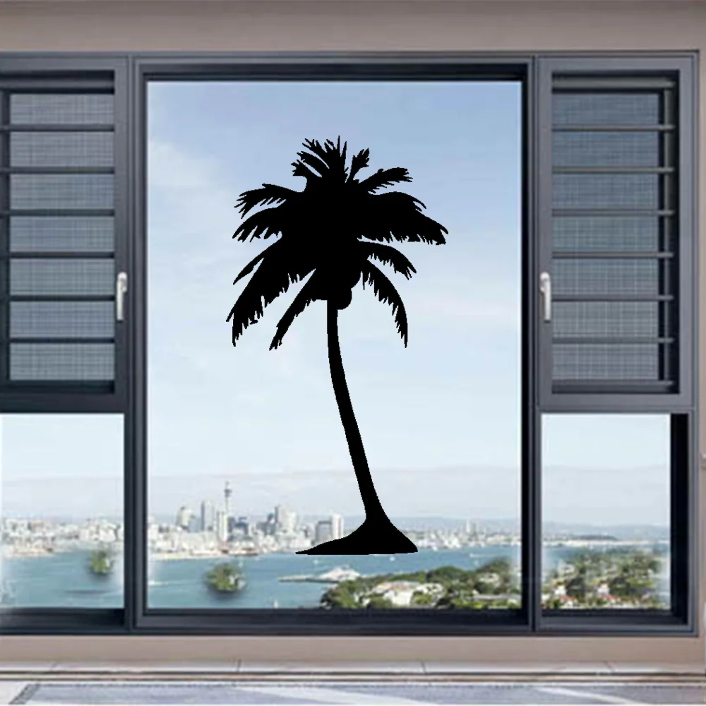 

Small Palm tree wall sticker , living room tropical wall art house decoration tall palm tree 4 sizes