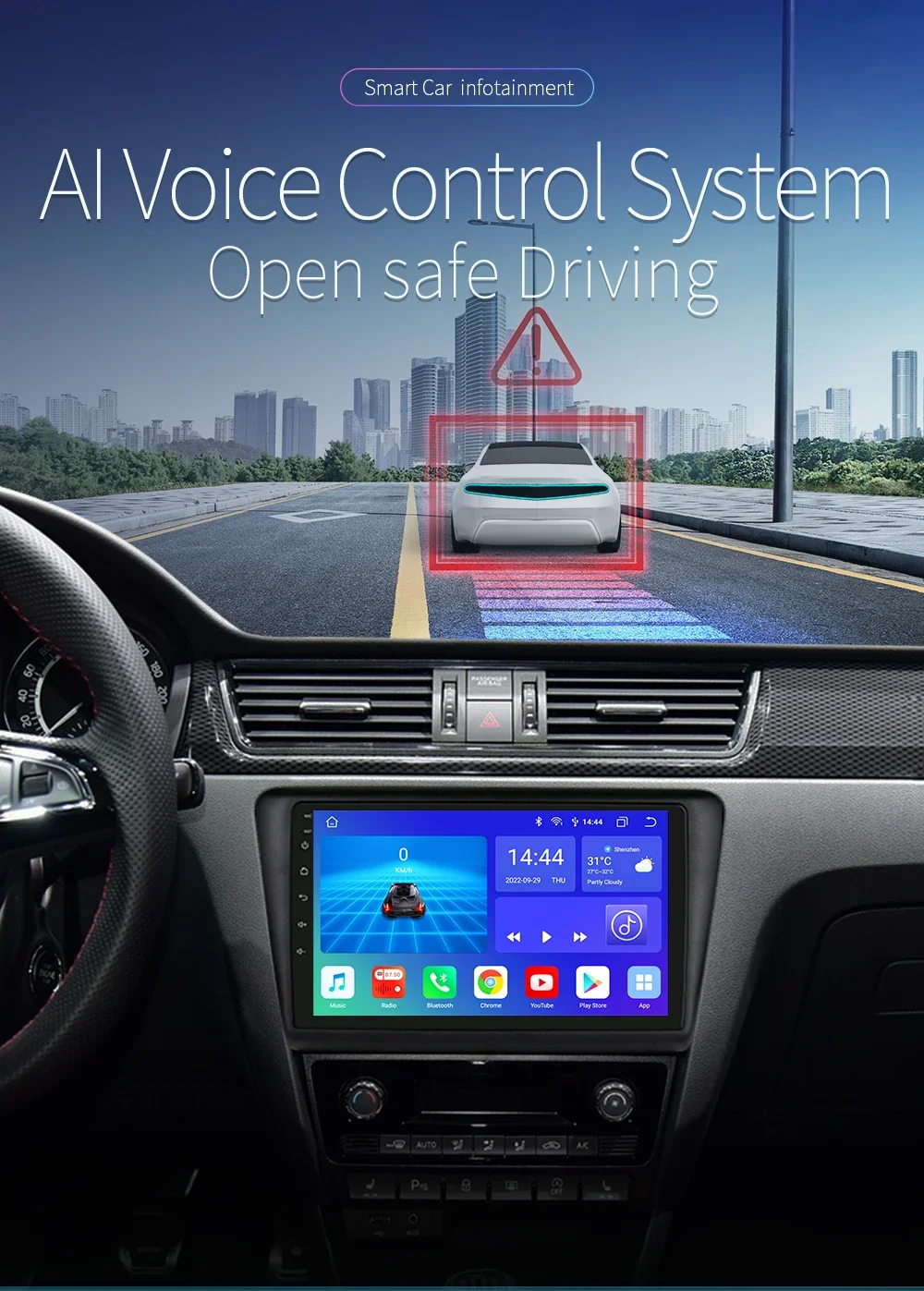 Автомобильное мультимедийное радио Android для SKODA Rapid 2013-2019 Seat Toledo Carplay Auto Stereo GPS 7862