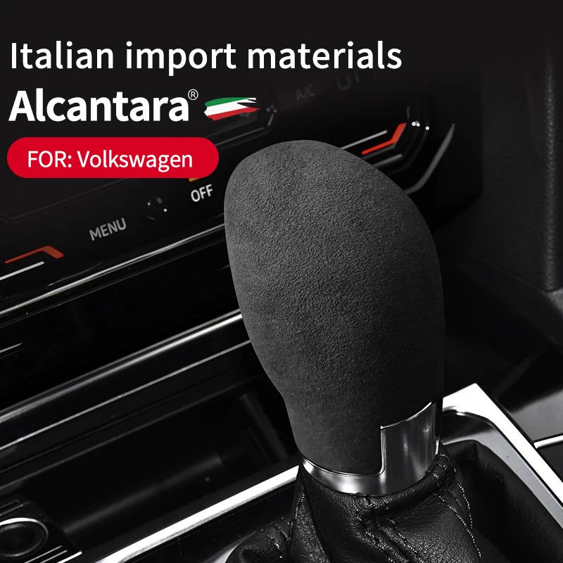 

Alcantara Gear Shift Cover Head Shifter Knob Protection Case For Volkswagen Golf Passat Tiguan Sagitar Magotan CC Jetta Lavida