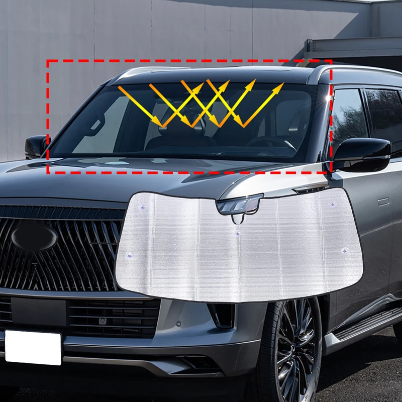 Для Infiniti QX80 автомобильный Стайлинг нано-изоли лобовое стекло солнцезащитный