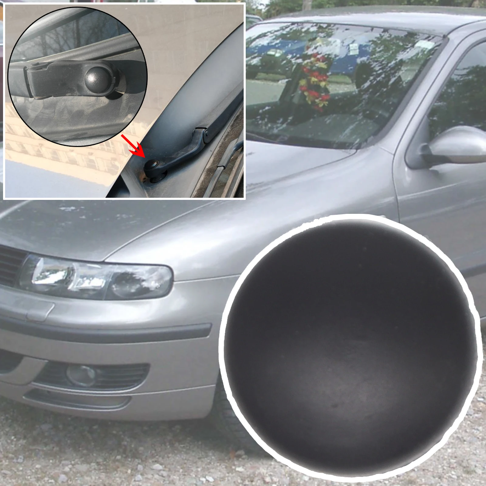 Фото Сменная крышка стеклоочистителя переднего ветрового стекла для Seat Leon 1 M 1P 5F MK1 MK2 MK3 2000 - 2018 2019 №1