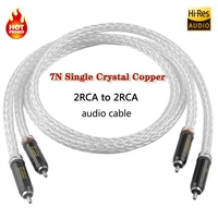 hi end 8ag silver plated occ 16 strands audio cable with wbt rca plug cable hifi 2rca to 2rca cable