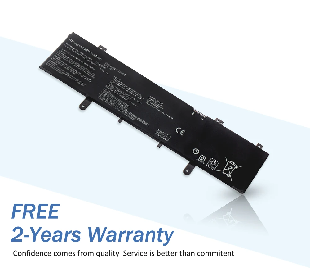 ETESBAY B31N1632 Аккумулятор для ноутбука Asus Vivobook 14 X405 X405U X405UA X405UQ X405UR Zenbook S4100U S4100UQ S4200UQ 42WH