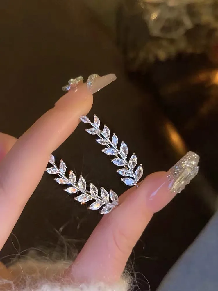 Высококачественные модные нишевые дизайнерские серьги-гвоздики из пшеницы