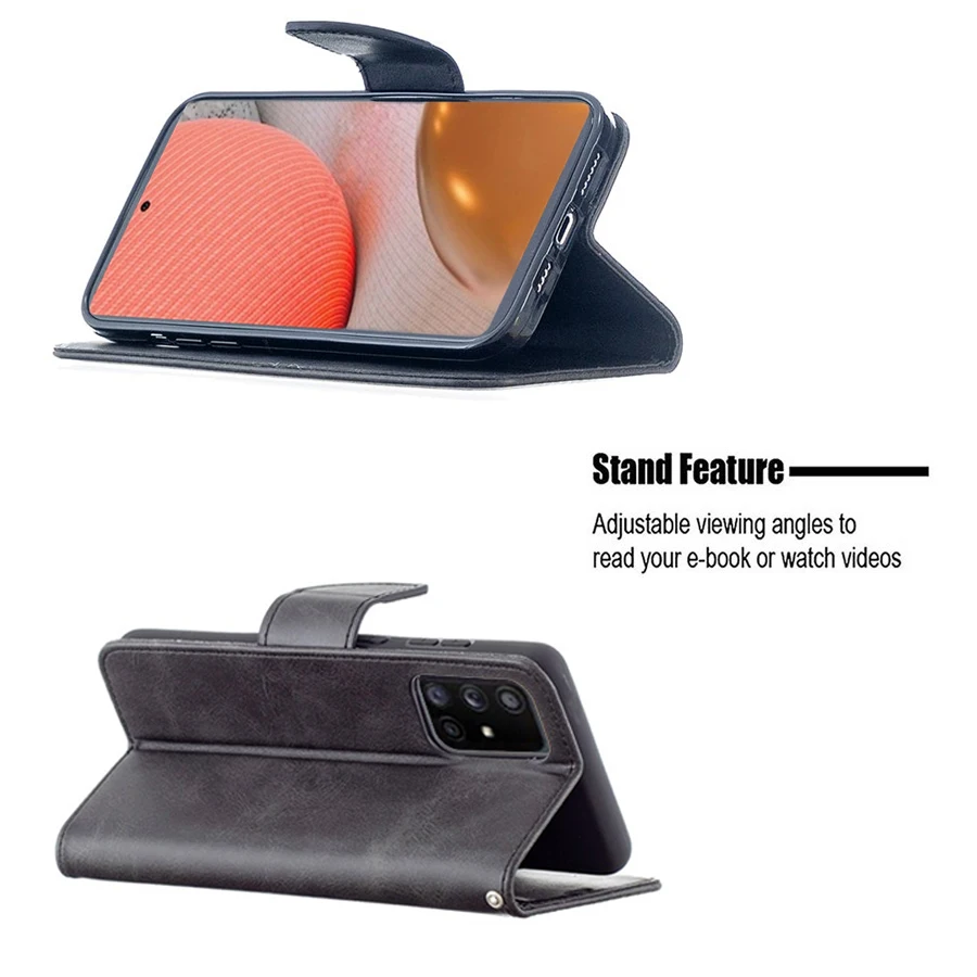 Wallet Flip Leather Case For Samsung Galaxy A04e A04s A13 A14 A33 A34 A51 A52 A53 A54 A71 A72 A73 S23 Ultra S22 S21 Plus S20 FE