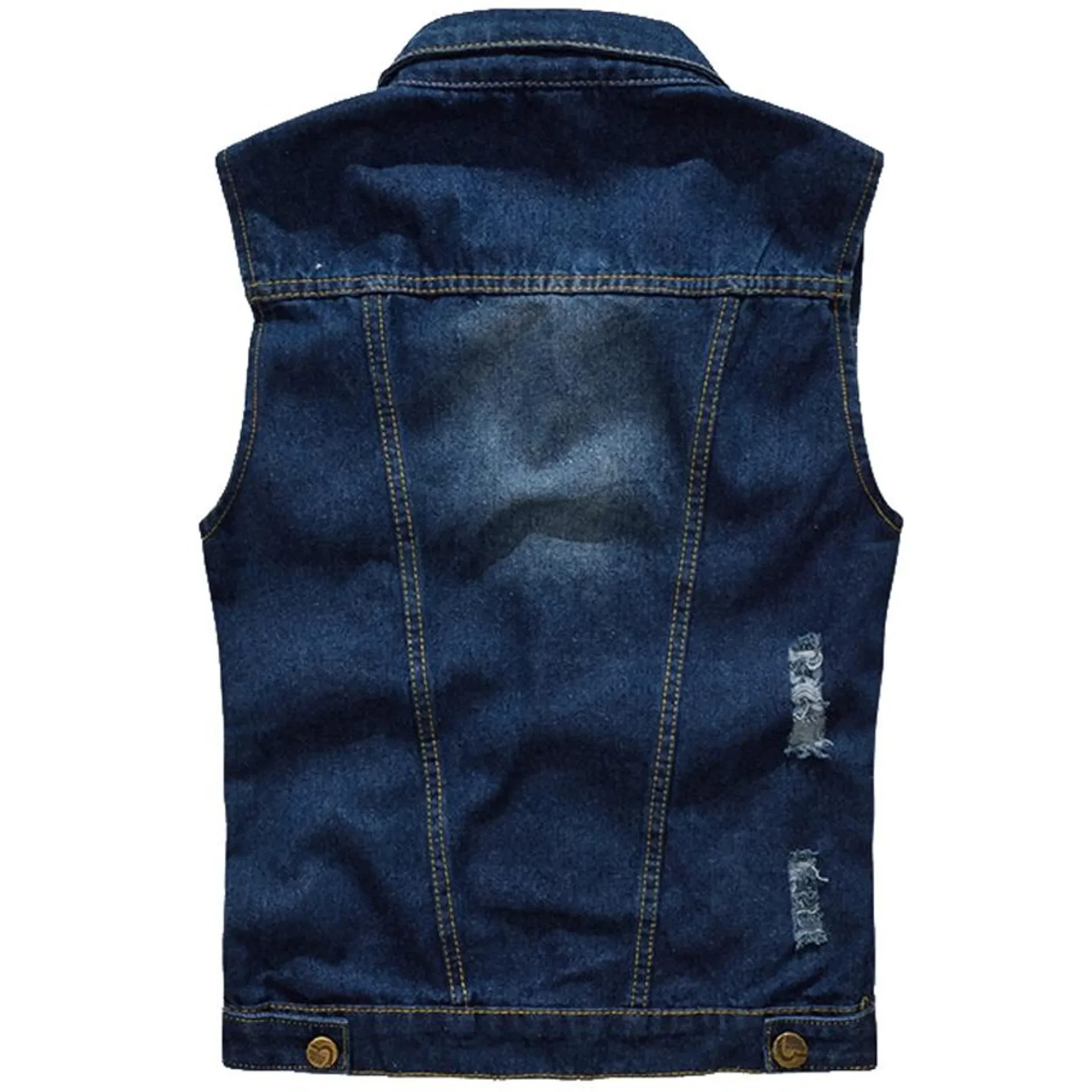 

Sleeveless Denim Vest