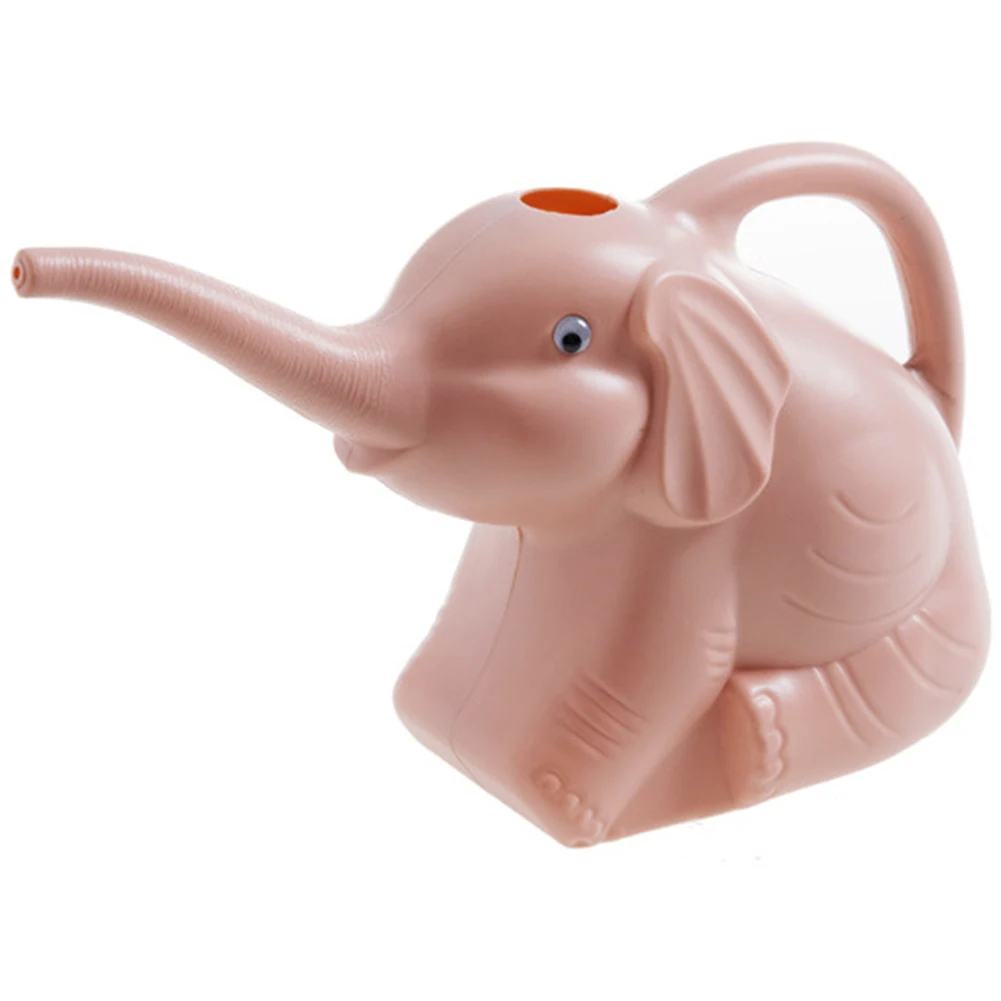 

Kids Watering Can Lawn With Handle Cartoon Elephant Irrigation Plant Flower Tool Outdoor Garden Patio Long Nozzle Cute PP Home