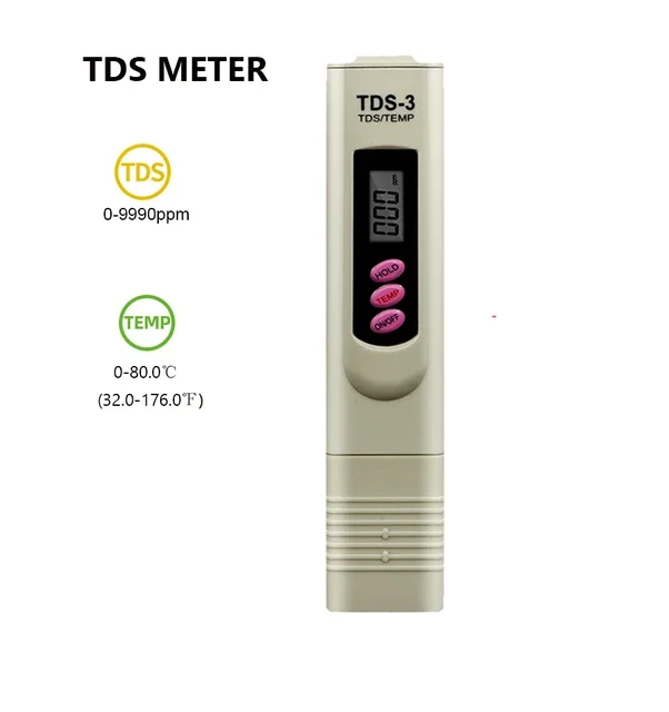 

Цифровой тестер качества воды TDS/pH 0-9999 ppm