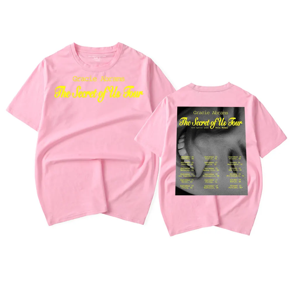 Футболка Gracie Abrams The Secret of Us Tour 2024 Повседневная модная футболка унисекс с короткими