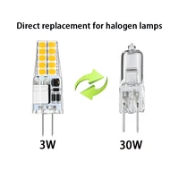 g4 led 12v 3w acdc no flicker lamp beads replacement halogen coldwarm white indoor pendant living room bulbs