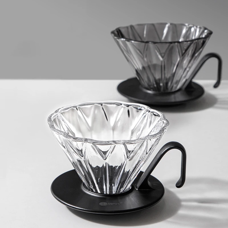 

Glass Funnel Coffee Filter Paper Sharing Pot Portable Barista Espresso Filter Reusable Cafe Drip Coffee Set