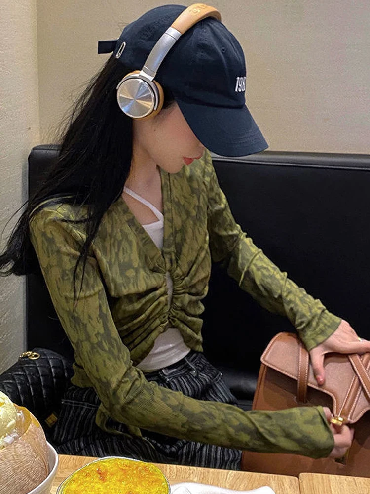 Женская футболка с длинным рукавом в Корейском стиле |