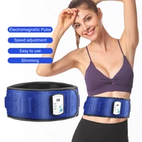 electric abdominal body slimming belt waist band smart abdomen muscle stimulator abs trainer fitness lose weight fat burn
