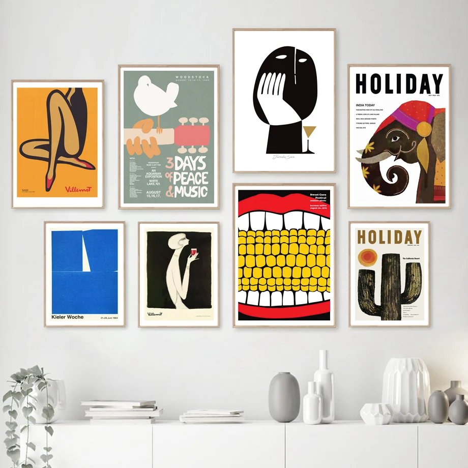 Bauhaus Herman Miller Woodstock Парусная дорожная Калифорния настенная живопись на холсте