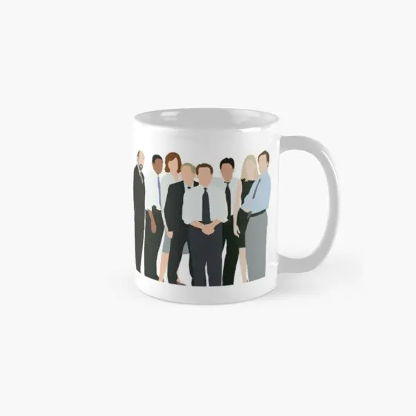 

The West Wing Characters Silhouette Clas Mug Photo Gifts Handle Round Image Simple Printed Coffee Cup Tea Drinkware Picture