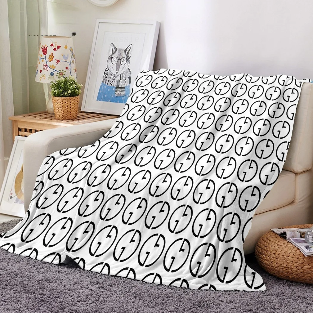 

Fashion Geometry Flannel Blanket 3D Print Famous Luxury Fleece Blanket For Bedroom Throw Blanket Nap Office Blanket Decor