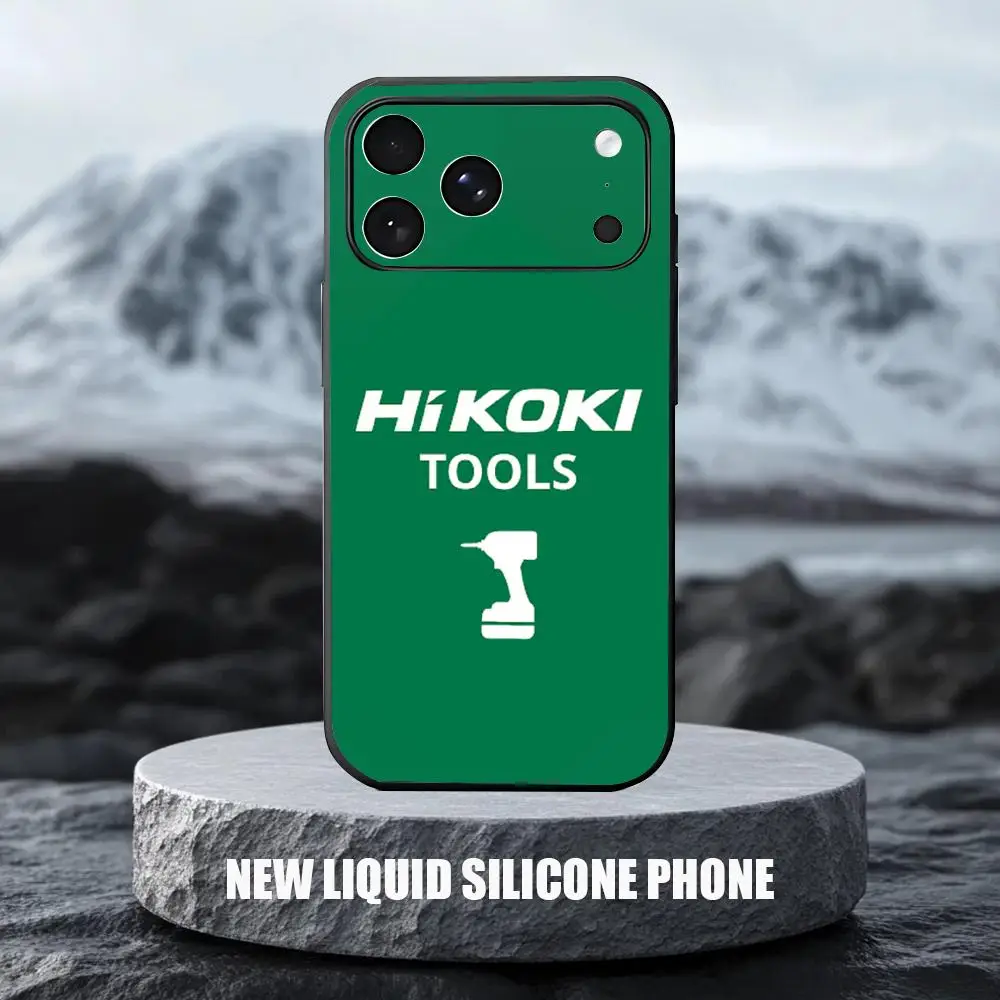 Фото Чехол для телефона H-HiKOKI Electric tools для iPhone 17 16 15 14 13 12 X XR XS 8 Plus Mini Pro Max, мягкий, черный, противоударный №2